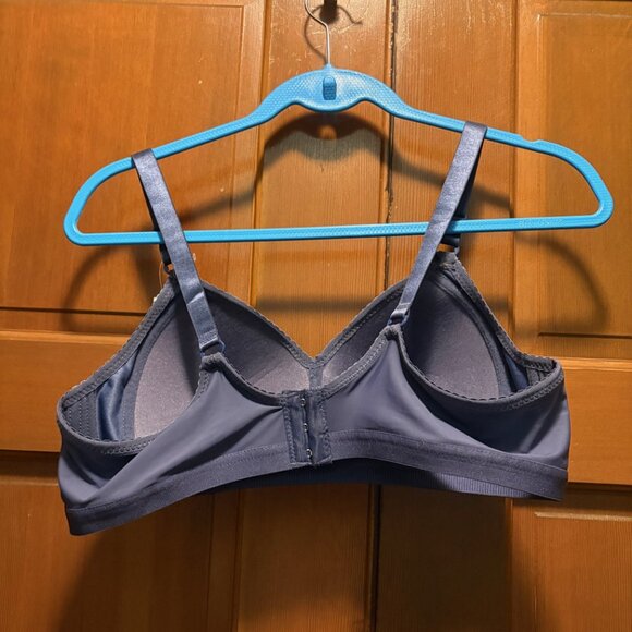 NWT TELIMUSSTO Women's Wireless Comfort Bra  blue 44A - Picture 3 of 5
